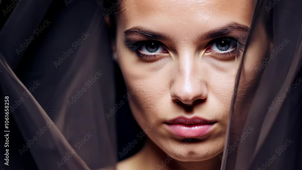 Woman with a Bold and Serious Expression Woman with a Bold and Serious Expression