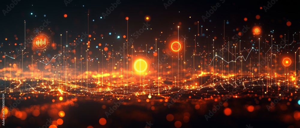 Fototapeta premium Visualizing the Numbers, Digital Marketing Analytics