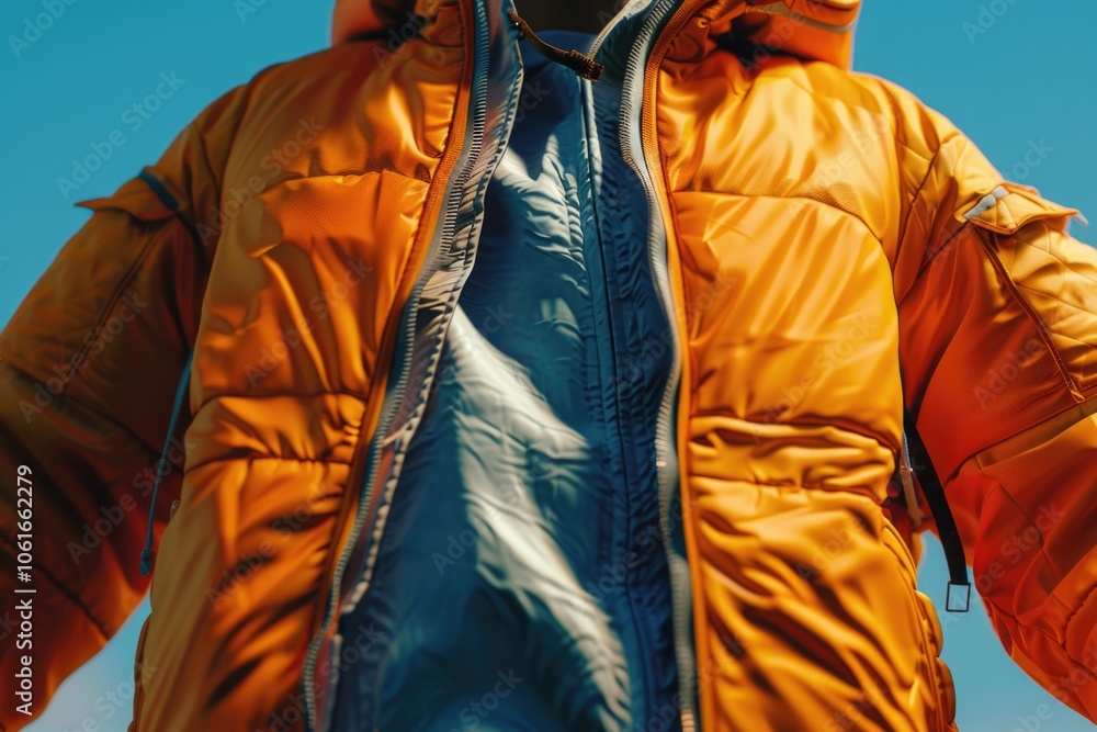 Fototapeta premium A person wearing a jacket and tie, suitable for office or corporate settings