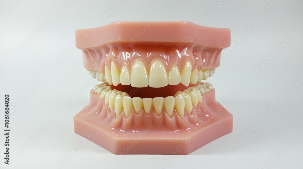 Dental Model Displaying Human Teeth for Educational and Training Purposes Dental Model Displaying Human Teeth for Educational and Training Purposes