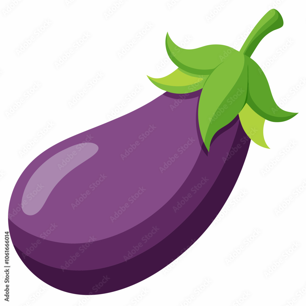 eggplant on a white background eggplant on a white background