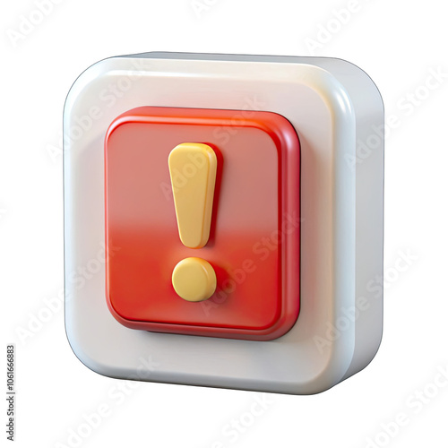 red exclamation mark button