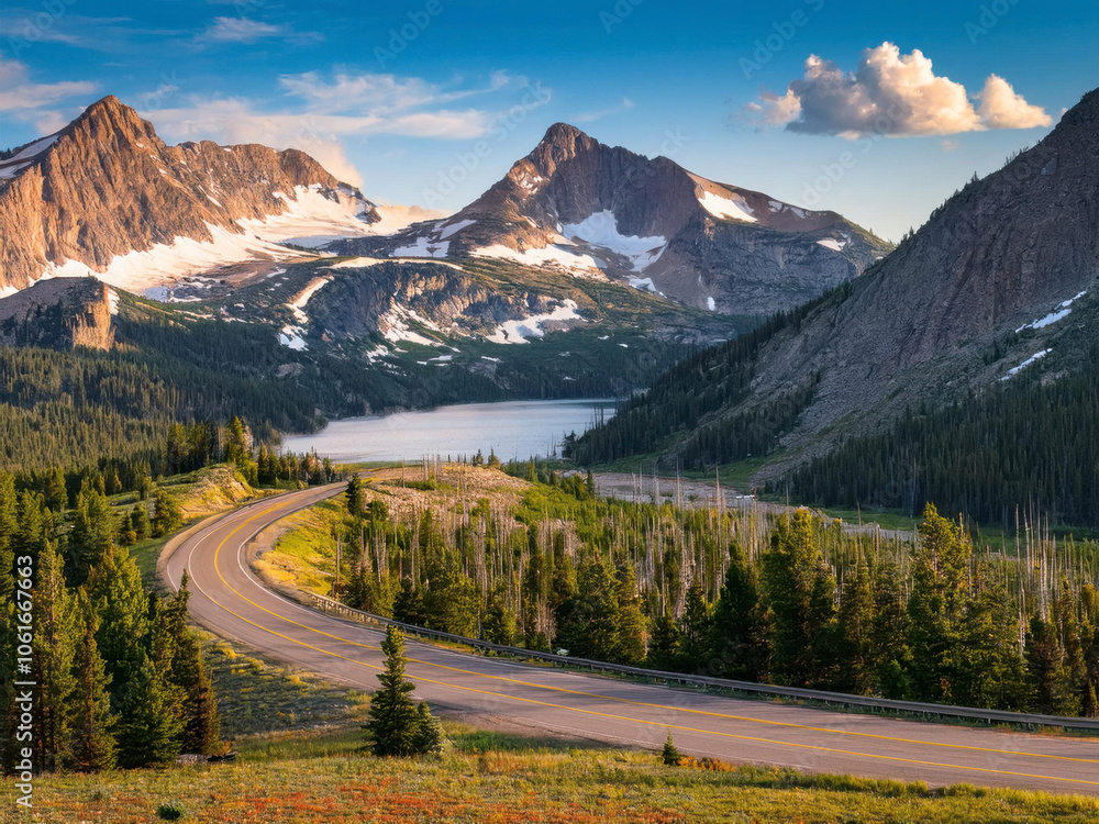 Fototapeta premium road in the mountains
