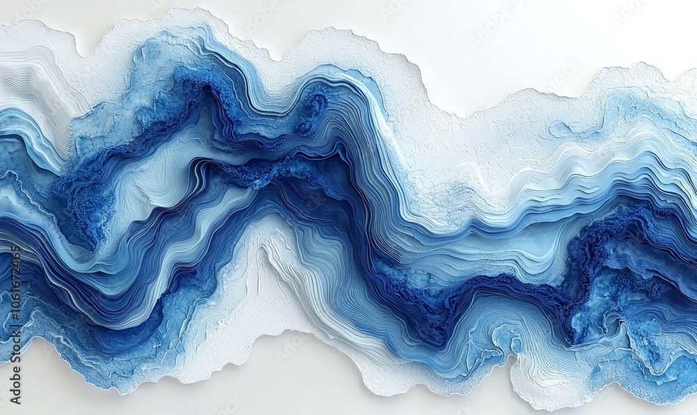 Abstract blue wave design with layered textures, evoking a sense of calm and fluidity. Abstract blue wave design with layered textures, evoking a sense of calm and fluidity.