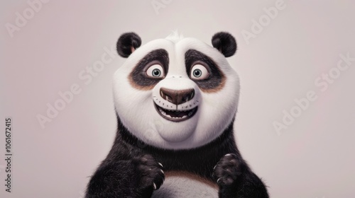 Joyful Panda with Sparkling Eyes