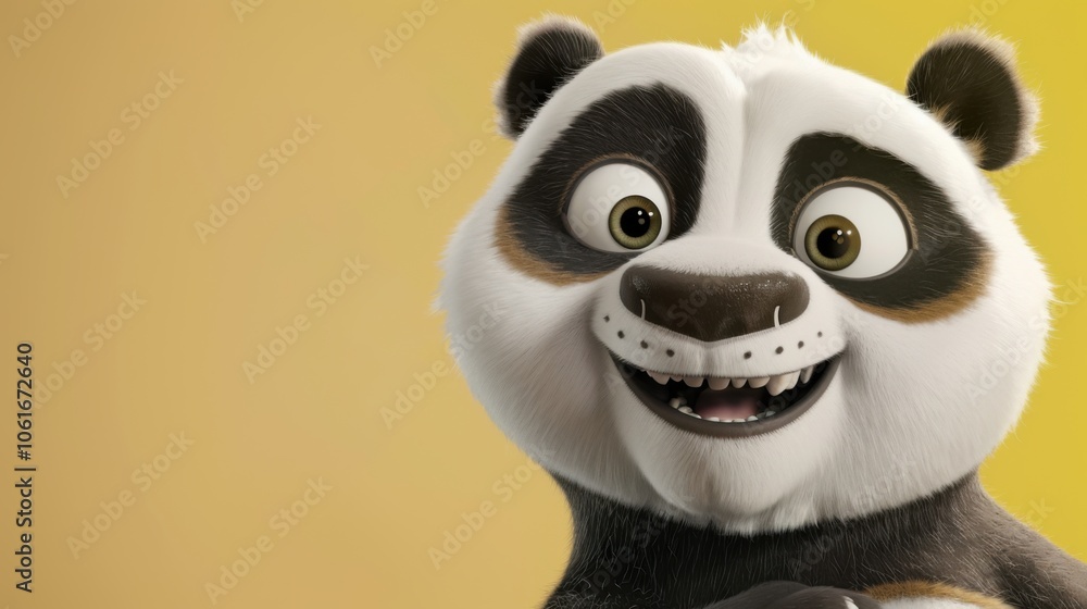 Joyful Panda with Sparkling Eyes Joyful Panda with Sparkling Eyes