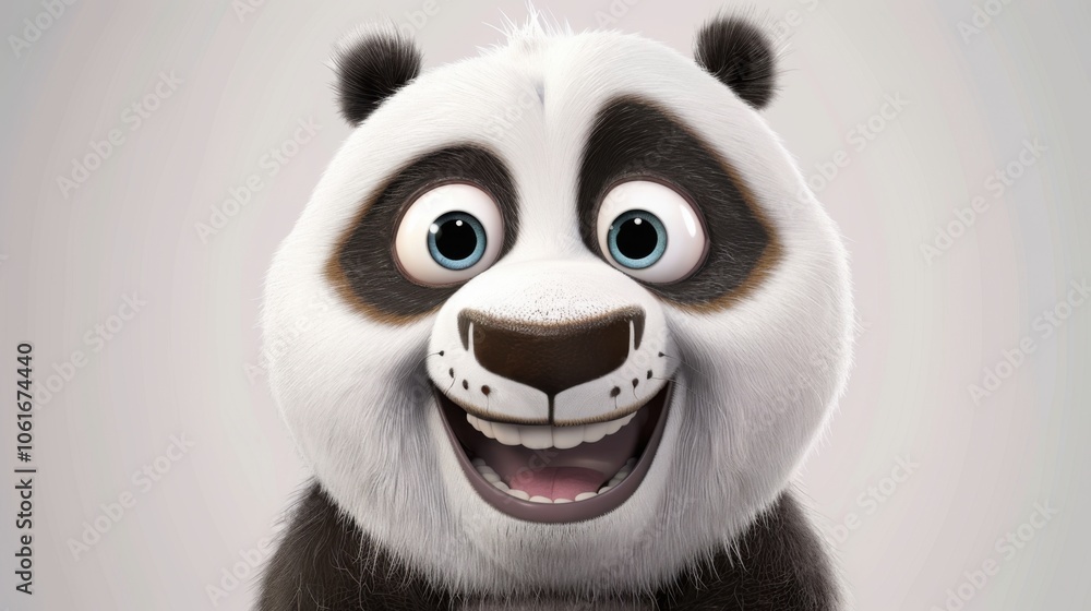 Joyful Panda with Sparkling Eyes Joyful Panda with Sparkling Eyes