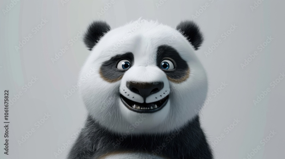 Joyful Panda with Sparkling Eyes Joyful Panda with Sparkling Eyes