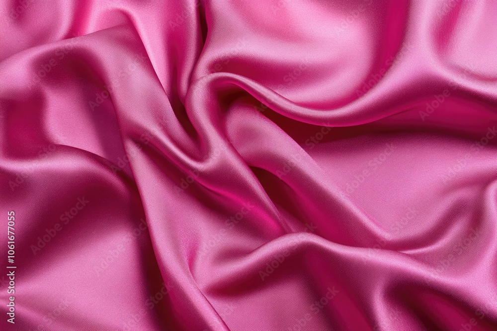 A close-up view of pink satin fabric with intricate details and texture A close-up view of pink satin fabric with intricate details and texture