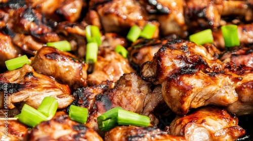 Grilled Yakitori Skewers with Green Onions