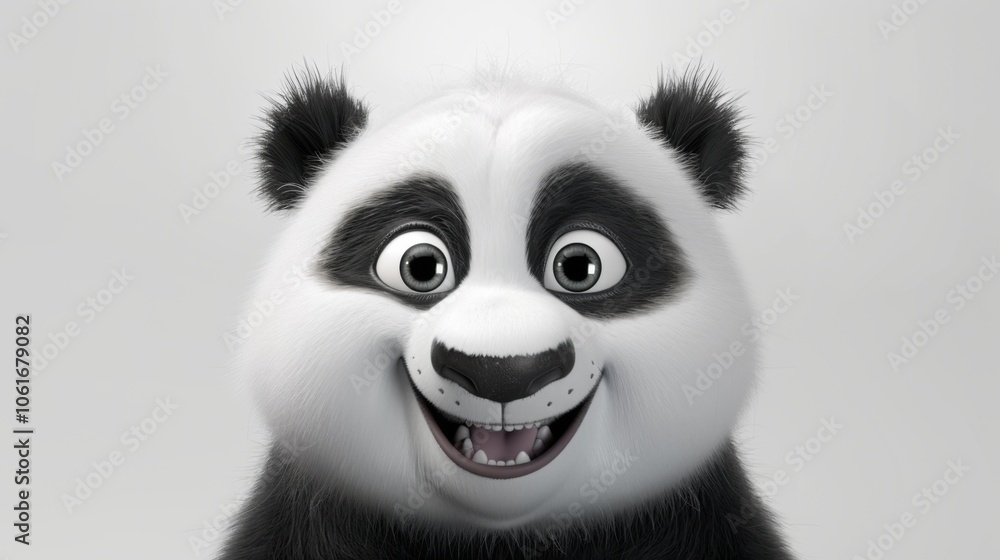 Joyful Panda with Sparkling Eyes Joyful Panda with Sparkling Eyes