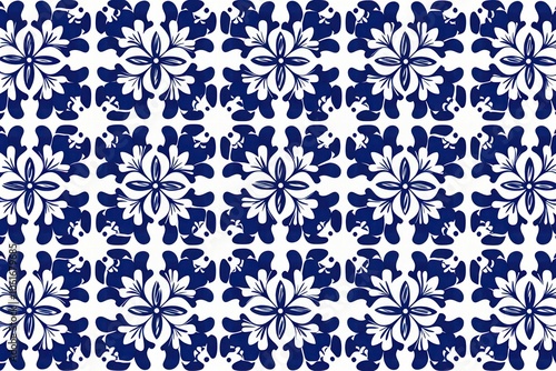 Tile pattern of cosmos backgrounds white blue.