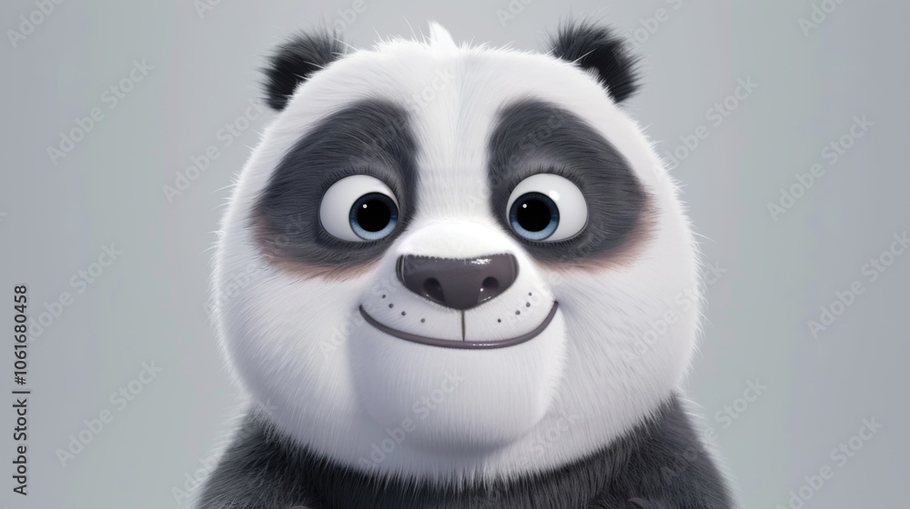 Joyful Panda with Sparkling Eyes Joyful Panda with Sparkling Eyes