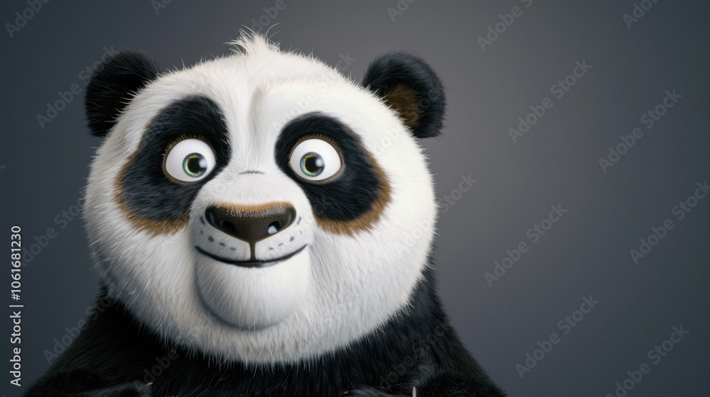 Joyful Panda with Sparkling Eyes Joyful Panda with Sparkling Eyes