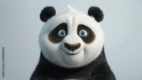 Joyful Panda with Sparkling Eyes