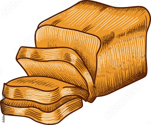 the bread logo is brown which indicates its sweetness