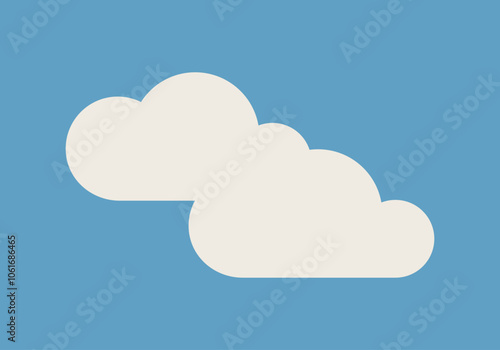 Fondo de nubes blancas en cielo azul