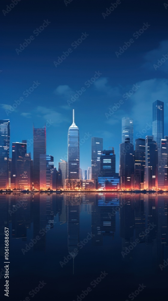 Fototapeta premium Y2k cityscape background architecture outdoors building.