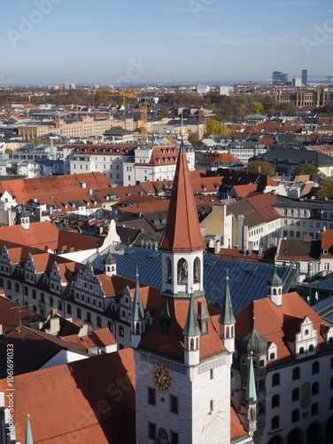 Wallpaper Mural photo of Munich from a birds eye view Torontodigital.ca