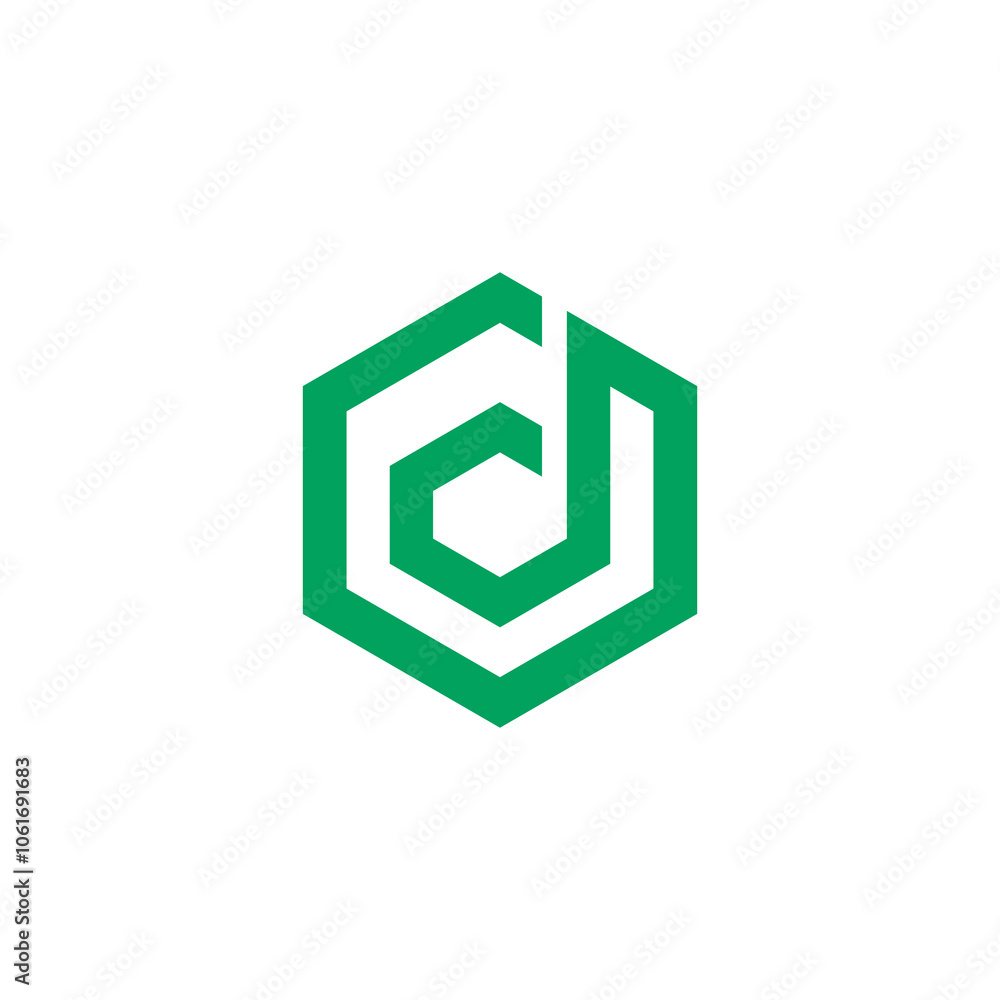 Hexagon Letter d Logo design vector template Hexagon Letter d Logo design vector template
