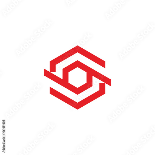 Hexagon Synergy Logo design vector template