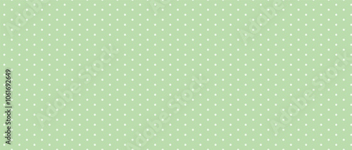 ドット・水玉のパターンの背景　かわいい　緑　黄緑　Green handwritten dot pattern background
