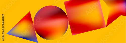 Fluid color geometric shapes abstract background. Vector Illustration For Wallpaper, Banner, Background, Card, Book Illustration, landing page