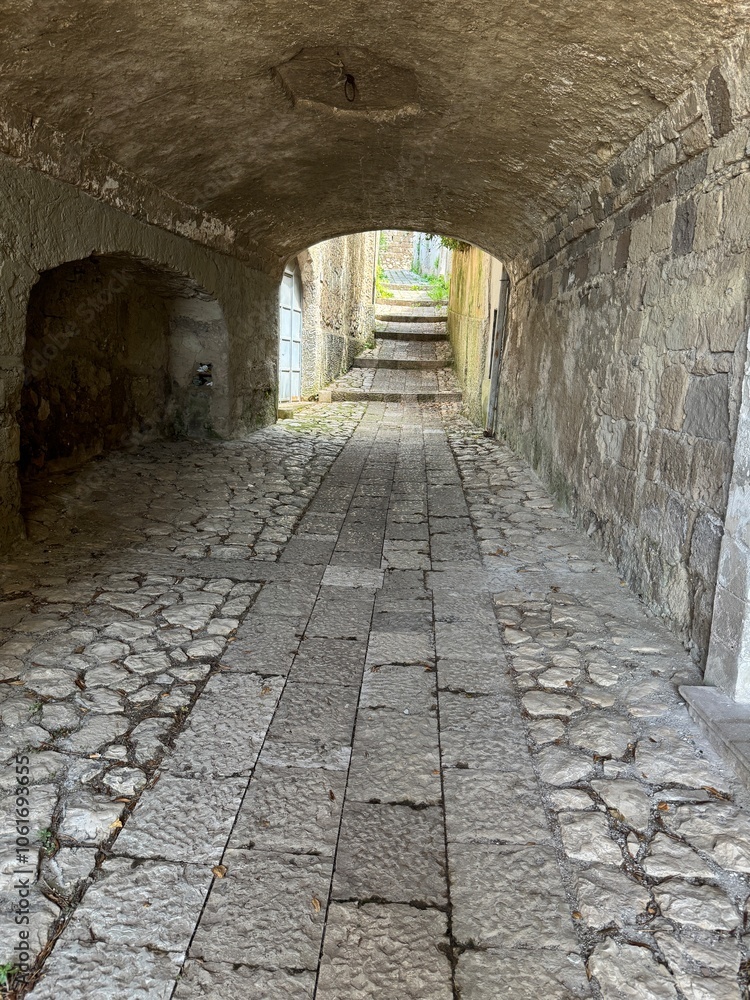 Fototapeta premium subway in an ancient italian town
