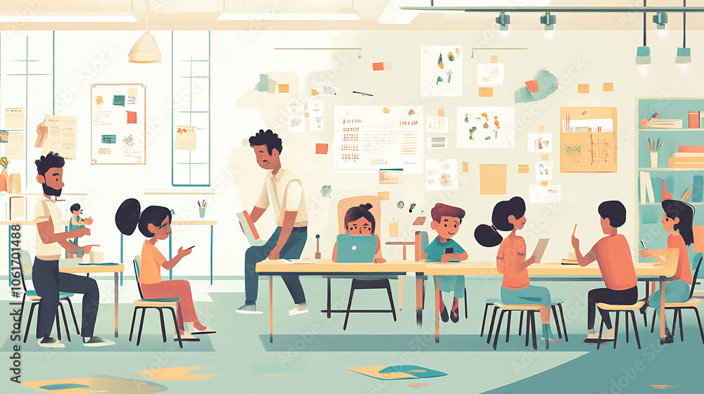 Diverse age groups working and learning together create a more dynamic and innovative environment Diverse age groups working and learning together create a more dynamic and innovative environment
