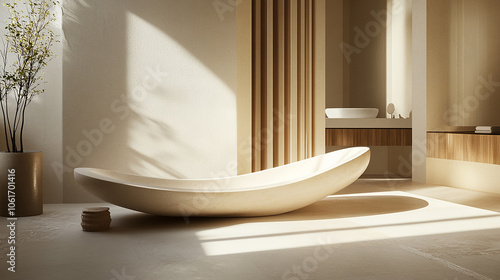 Designs with simple lines and smooth, even surfaces provide a sense of balance and clarity, free from distractions. photo