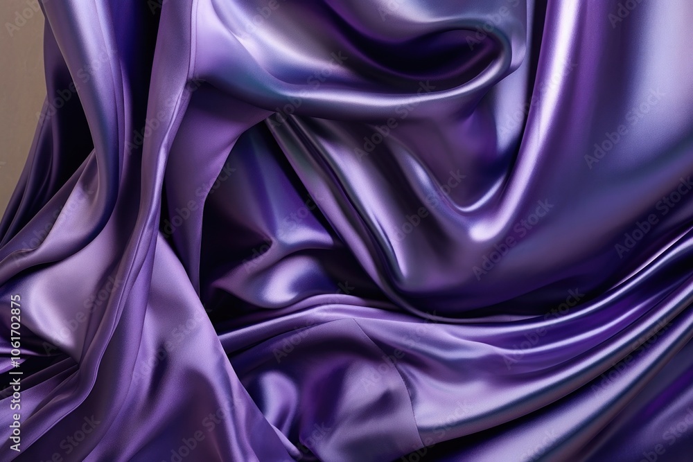 Fototapeta premium Abstract sculpture purple smooth curve.