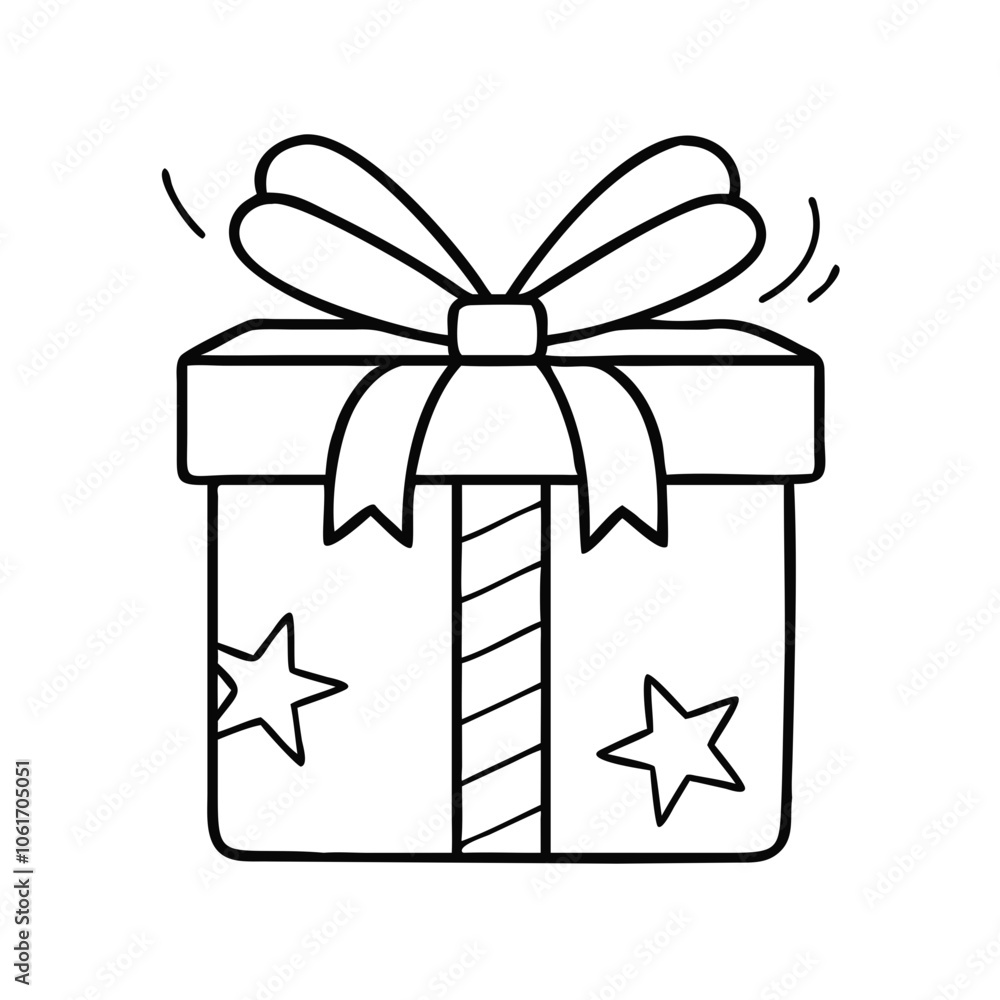 gift box icon with ribbon and decorative elements for any holiday or event gift box icon with ribbon and decorative elements for any holiday or event