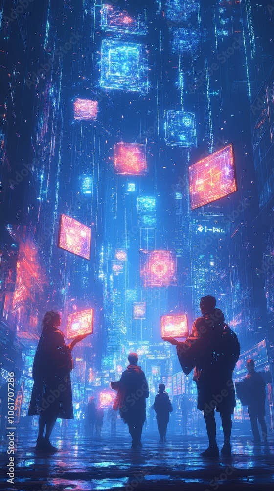 Obraz premium Ethereal Art Exchange, Digital Art and NFTs
