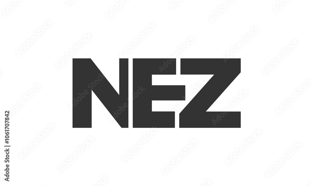NEZ logo design template with strong and modern bold text. Initial based vector logotype featuring simple and minimal typography. Trendy company identity. NEZ logo design template with strong and modern bold text. Initial based vector logotype featuring simple and minimal typography. Trendy company identity.
