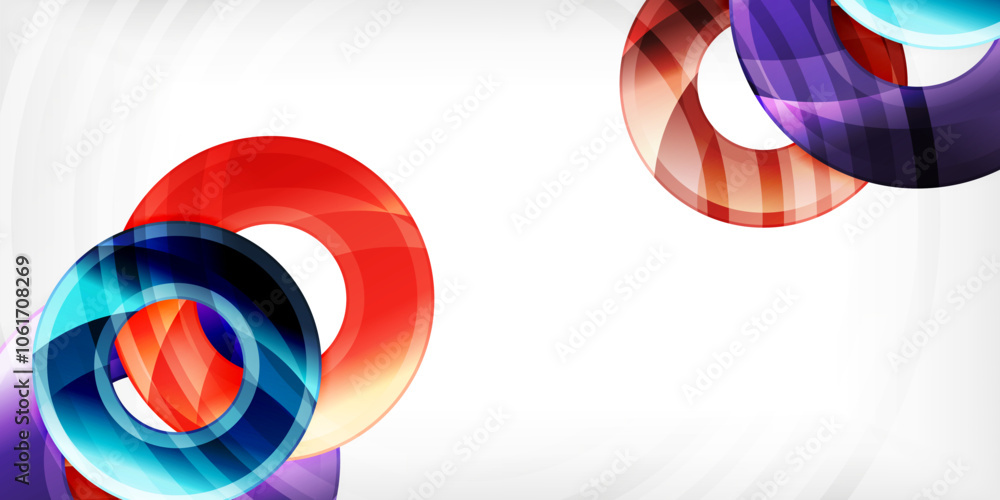 Circles, round elements, ring shapes premium background. Vector Illustration For Wallpaper, Banner, Background, Card, Book Illustration, landing page