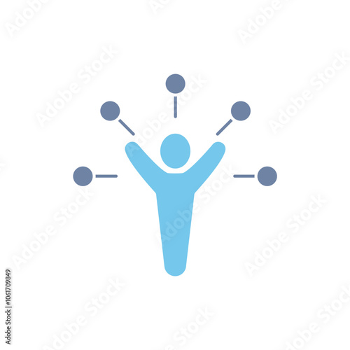 multitasking concept line icon. Simple element illustration. multitasking concept outline symbol design.