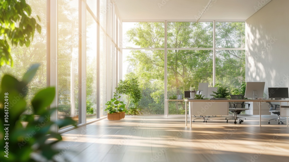 Modern Office Sunlight. Modern Office Sunlight.
