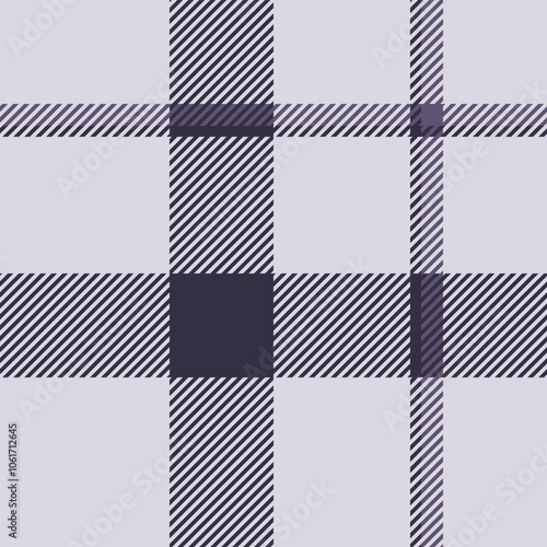 Checks tartan seamless texture, duvet textile plaid pattern. Neat background vector fabric check in white and dark colors.