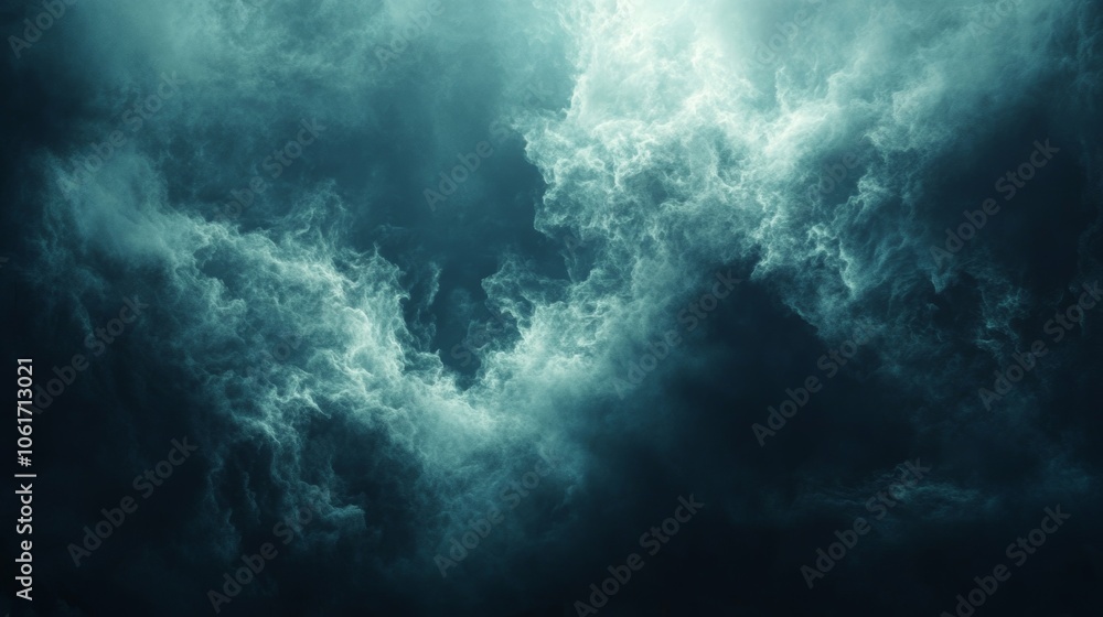 Obraz premium Dramatic Dark Sky with Ethereal Clouds Abstract Background Texture