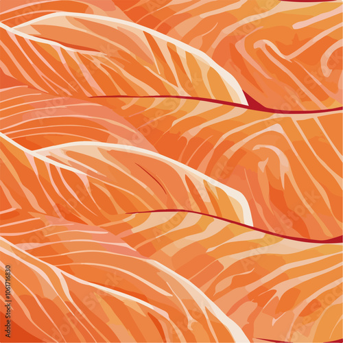 salmon fillet texture vector illustration