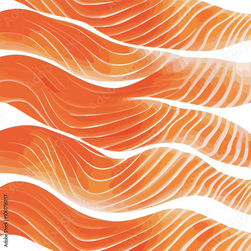 salmon fillet texture vector illustration