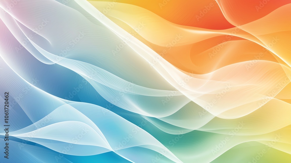 Abstract colorful background with flowing lines. Abstract colorful background with flowing lines.