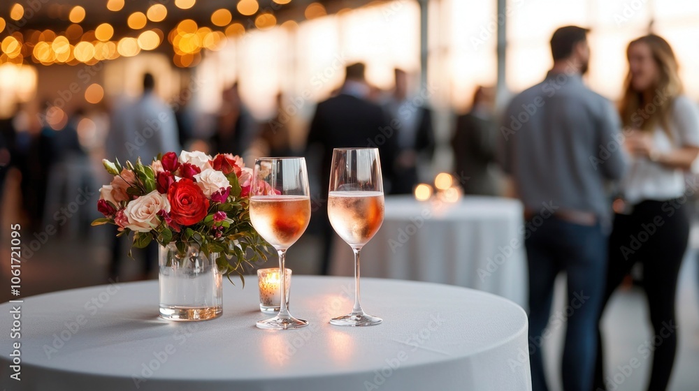 Obraz premium Creative Networking Event at Tech Startup Conference