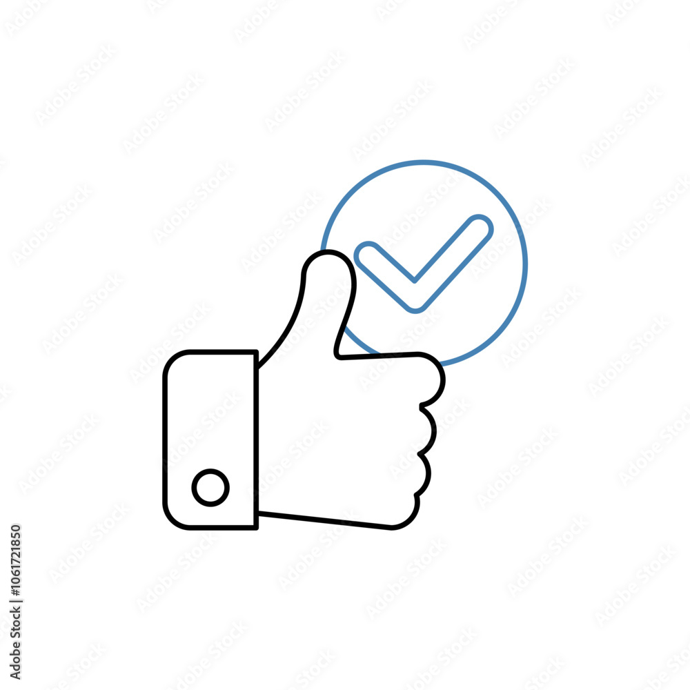 satified concept line icon. Simple element illustration. satified concept outline symbol design. satified concept line icon. Simple element illustration. satified concept outline symbol design.