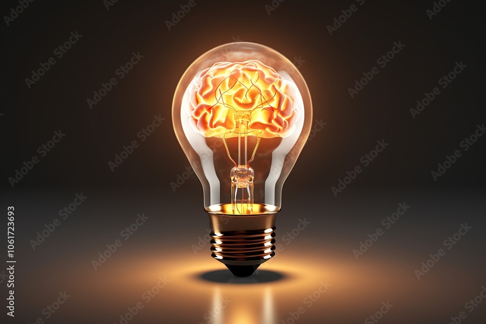 An illuminating light bulb with a shaped coil in an isolated background. Concept of business growth, Innovation, or new idea. AI generated. An illuminating light bulb with a shaped coil in an isolated background. Concept of business growth, Innovation, or new idea. AI generated.