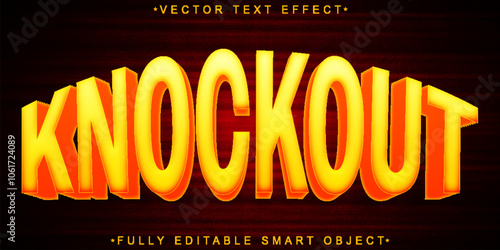 Knockout Vector Fully Editable Smart Object Text Effect