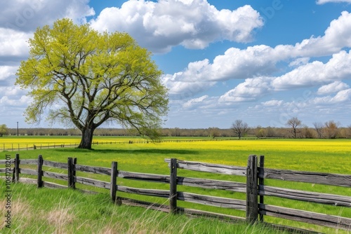 Elm Tree landscape tree grassland.