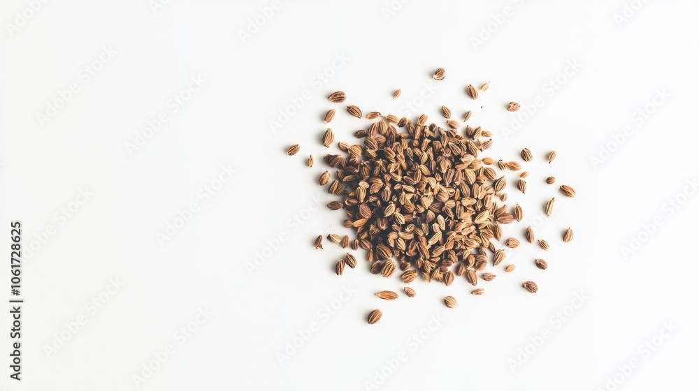 Close-Up of Small Pile of Dried Fennel Seeds Close-Up of Small Pile of Dried Fennel Seeds