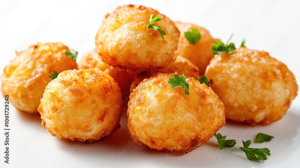 Close-Up View of Golden Cooked Dumplings Close-Up View of Golden Cooked Dumplings