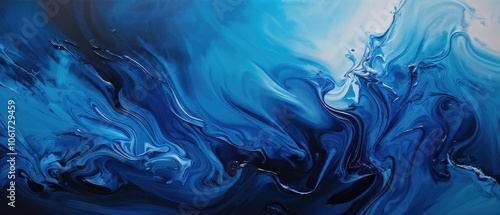 Abstract Blue Swirls